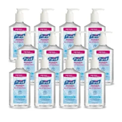 Purell Advanced Refreshing Gel Hand Sanitizer, Clean Scent, 12 Oz., 12/Carton (3659-12)