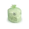 BioTuf Compostable 40-48 Gallon Trash Bags, 42x48, Compostable Resin, 0.8 Mil, Green, 25 Bags/Roll, 5 Rolls (Y8448EE R01)