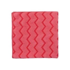Rubbermaid HYGEN Microfiber Rags, Red, 12/Carton (FGQ62000RD00)