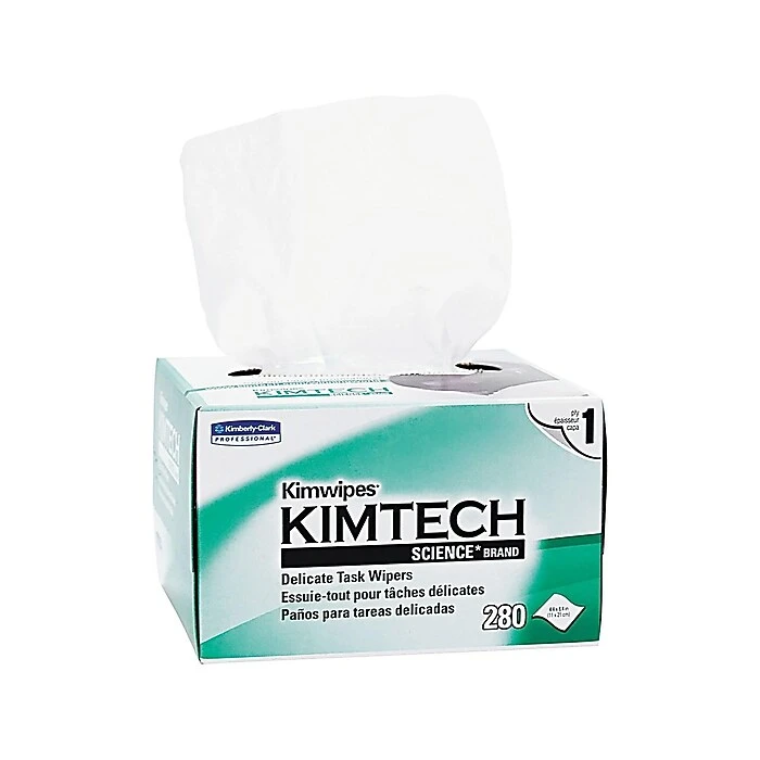 KIMTECH SCIENCE KIMWIPES Delicate Task Durable Fibers Wipers, White, 280/Box (34155) - Image 2