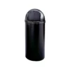 Rubbermaid Marshal Classic Indoor Trash Can W/Lid, Black Polyethylene, 15 Gal. (FG816088BLA)