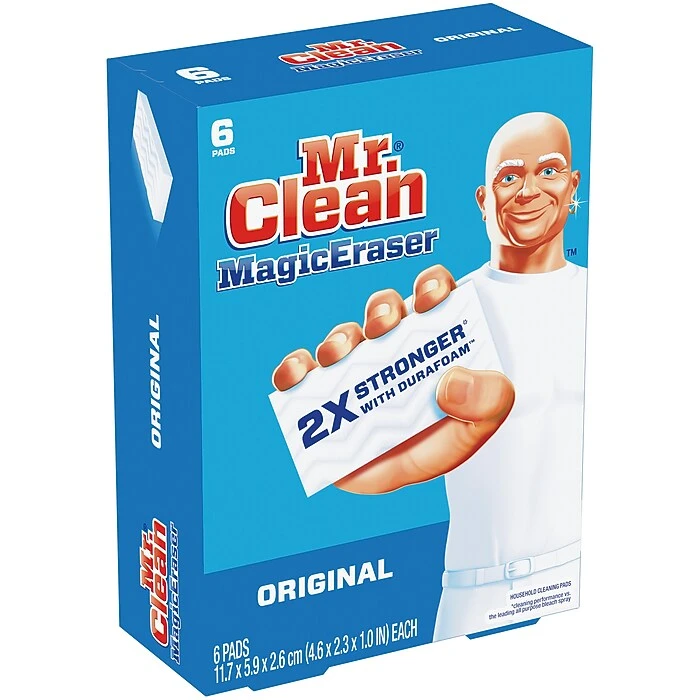 Mr. Clean Magic Eraser Original, Cleaning Pads With Durafoam, 6 Count (79009) - Image 6
