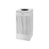 Rubbermaid Silhouettes Indoor Trash Can, Stardust Silver Metallic Steel, 16 Gal. (FGSC14EPLSM)