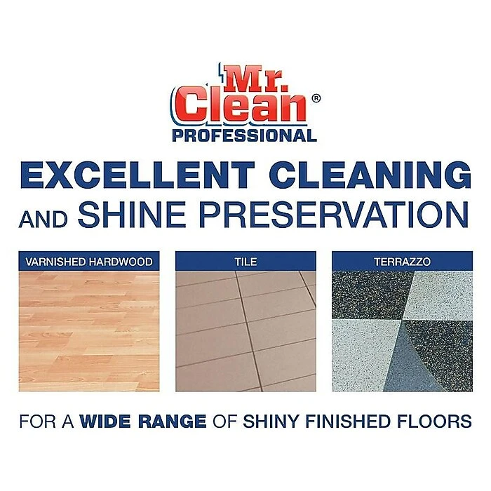 Mr. Clean Professional Liquid Concentrate Finished Floor Cleaner, Lemon Scent, 1 Gallon (02621) - Image 4