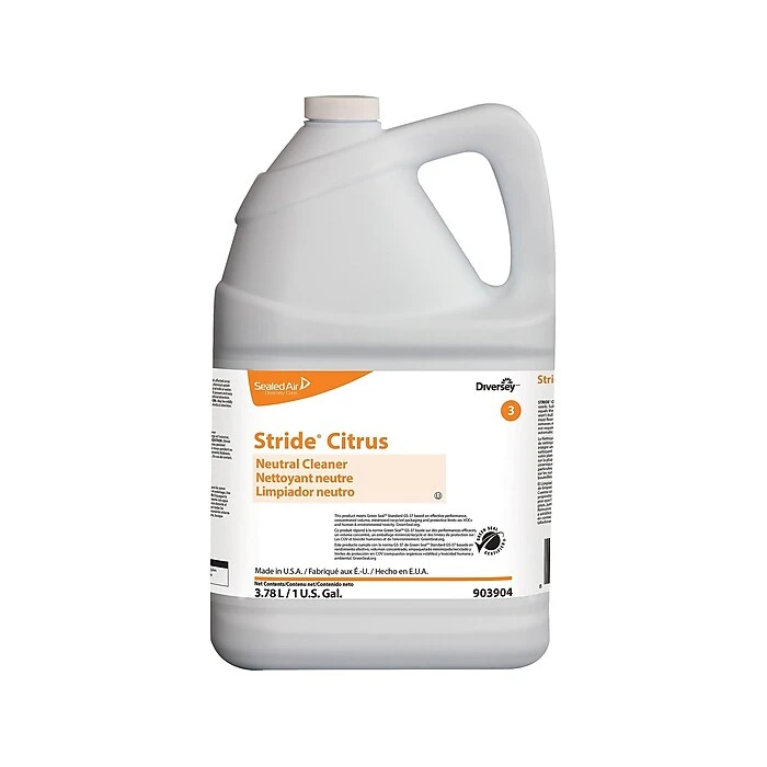 Diversey Stride Neutral Cleaner, Fresh Citrus, 128 Fl. Oz. (903904)
