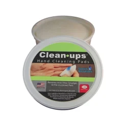 Lee Clean-Ups 3"Dia. Moistened Cleaning Pads, White, 60/Pack (10145)