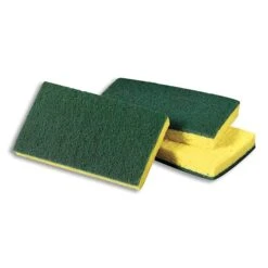 Scotch-Brite™ Medium Duty Scrub Sponge, Green/Yellow, 10/Pack (74CC)