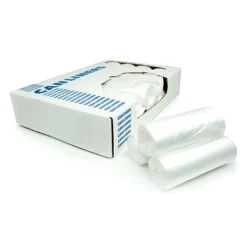 Heritage 40-45 Gallon High-Density Coreless Trash Bag Liners, 14 Mic, Natural, 250/Carton (Z8048HN R02)