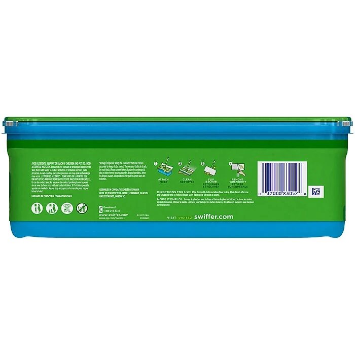 Swiffer Sweeper TRAP + LOCK Wet Refill Mop Pads With Gain, 24/Pack (95532) - Image 2