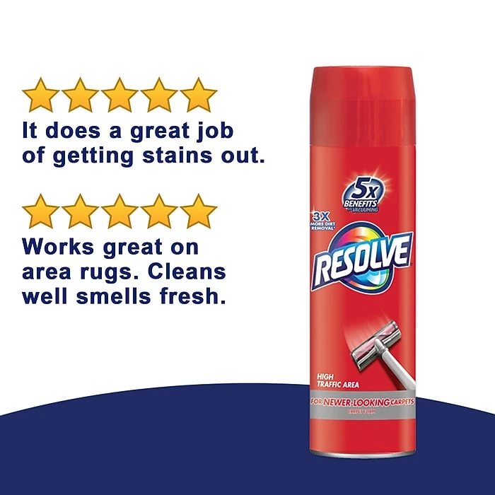 Resolve High Traffic Carpet Cleaner Foam, 22 Oz. (19200-00706) - Image 8
