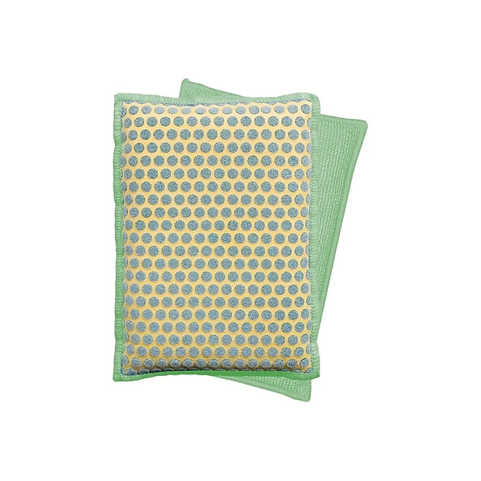 Libman Power Scrub Dots Kitchen & Bath Green/Yellow Sponge, 2/Pack (336) - Image 2