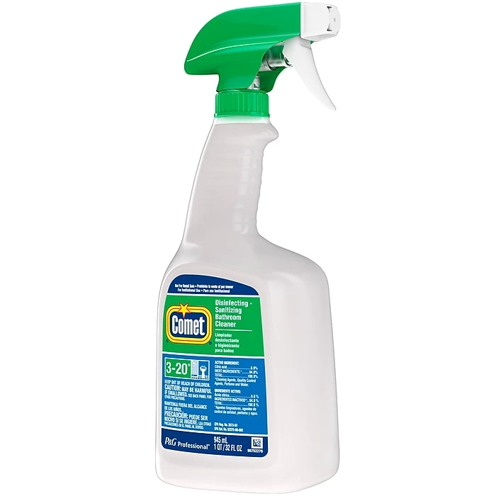 Comet Professional Multi Purpose Disinfecting - Sanitizing Liquid Bathroom Cleaner Spray, 32 Fl Oz (Case Of 8) - Image 6