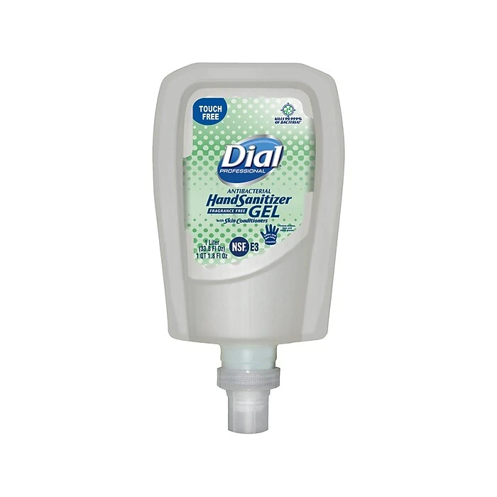 Dial Professional FIT Antibacterial Gel Hand Sanitizer, Refill, 33.8 Fl. Oz., 3/Carton (DIA19029) - Image 2