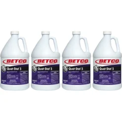 Betco Quat-Stat 5 Disinfectant Liquid Bottle, Lavender, 128 Oz., 4/Carton (34104-00)
