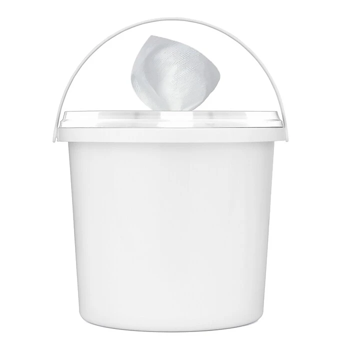Everwipe Wetwipe Mobile Bucket, White/Blue, 2/Carton (10-BKT-2) - Image 2