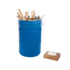 Laddawn Heavyweight 55-60 Gallon Trash Bags, Low Density 3 Mil, Clear, 100 Bags/Carton (3152)