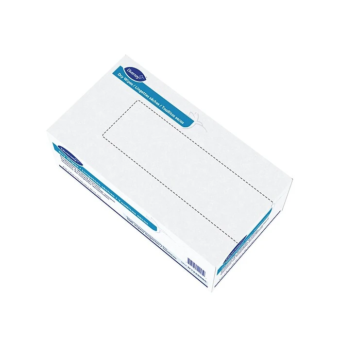 Diversey Fabric Dry Wipes, White, 500/Box, 4 Boxes/Carton (D1228884) - Image 2